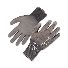 ergodyne ProFlex 7044 ANSI A4 PU Coated CR Gloves, Gray, Medium, 12 Pairs/Pack (EGO10483)