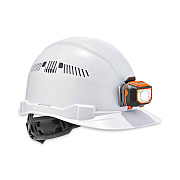 ergodyne Skullerz 8972LED Class C Hard Hat Cap Style with LED Light, White (EGO60146)