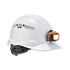 ergodyne Skullerz 8972LED Class C Hard Hat Cap Style with LED Light, White (EGO60146)