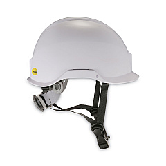 ergodyne Skullerz 8974-MIPS Class E Safety Helmet with MIPS Elevate Ratchet Suspension, White (EGO60254)
