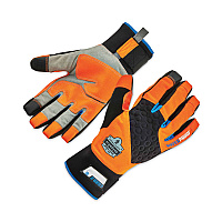 ergodyne ProFlex 818WP Thermal WP Gloves with Tena-Grip, Orange, Medium, Pair (EGO17393)