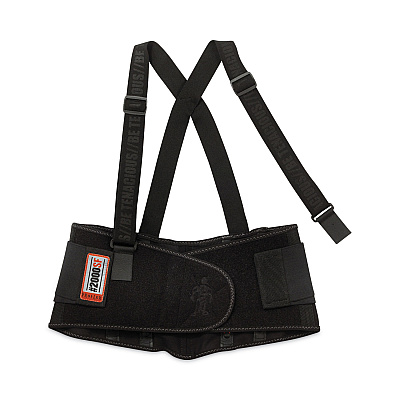 ergodyne ProFlex 2000SF High-Performance Spandex Back Support Brace, 4X-Large, 52" to 58" Waist, Black (EGO11288)