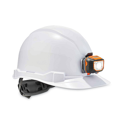 ergodyne Skullerz 8970LED Class E Hard Hat Cap Style with LED Light, White (EGO60142)