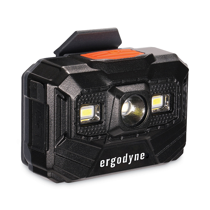 ergodyne Skullerz 8987 Rechargeable Hard Hat LED Light, 2.5 x 3 x 2, Black (EGO60197)