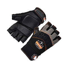ergodyne ProFlex 900 Half-Finger Impact Gloves, Black, Medium, Pair (EGO17693)