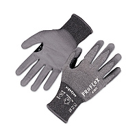 ergodyne ProFlex 7071 ANSI A7 PU Coated CR Gloves, Gray, X-Large, Pair (EGO18075)