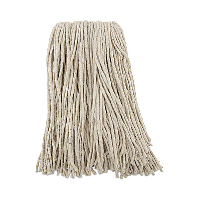 Boardwalk Premium Cut-End Wet Mop Heads, Cotton, 16oz, White, 12/Carton (BWK216CCT)