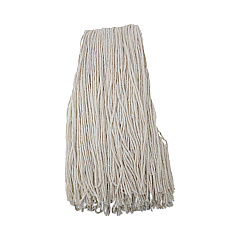 Boardwalk Premium Cut-End Wet Mop Heads, Rayon, 24oz, White, 12/Carton (BWK224RCT)