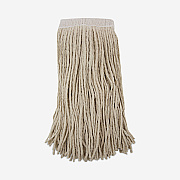 Boardwalk Mop Head, Premium Saddleback Head, Cotton Fiber, 24 oz, White, 12/Carton (BWK324C)