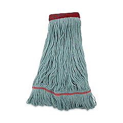 Boardwalk EchoMop with Looped-End Wet Head, Synthetic/Cotton, Large, Blue (BWK1400LEA)
