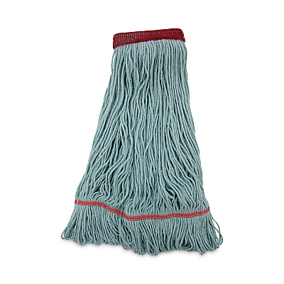 Boardwalk EchoMop with Looped-End Wet Head, Synthetic/Cotton, Large, Blue (BWK1400LEA)