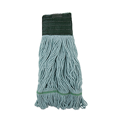 Boardwalk EchoMop with Looped-End Wet Head, Synthetic/Cotton, Medium, Blue, 12/Carton (BWK1400MCT)