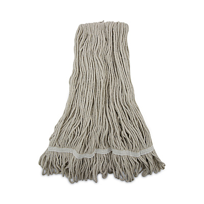 Boardwalk Pro Loop Web/Tailband Wet Mop Head, Cotton, 12/Carton (BWK4024CCT)