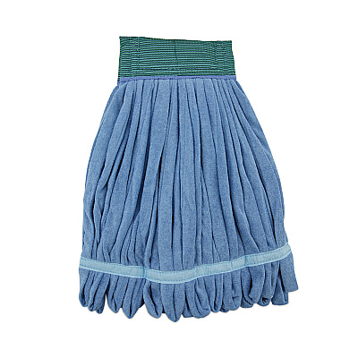 Boardwalk Microfiber Looped-End Wet Mop Head, Medium, Blue (BWKMWTMB)