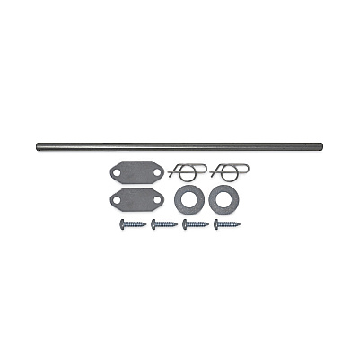 Rubbermaid Commercial Mega BRUTE Waste Collector Replacement Axle Kit, Silver (SGS9W71L3)
