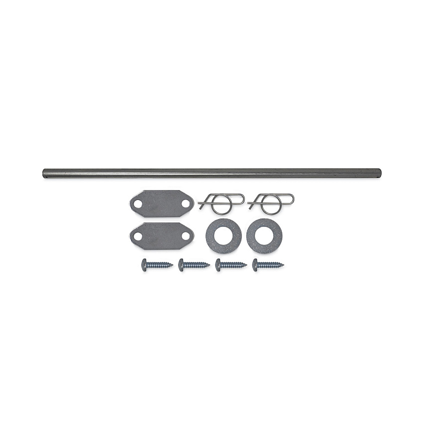 Rubbermaid Commercial Mega BRUTE Waste Collector Replacement Axle Kit, Silver (SGS9W71L3)