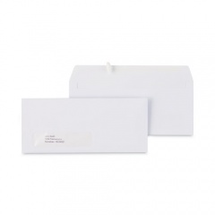 Universal Open-Side Business Envelope, 1 Window, #10, Commercial Flap, Gummed Closure, 4.13 x 9.5, White, 250/Box (36322)