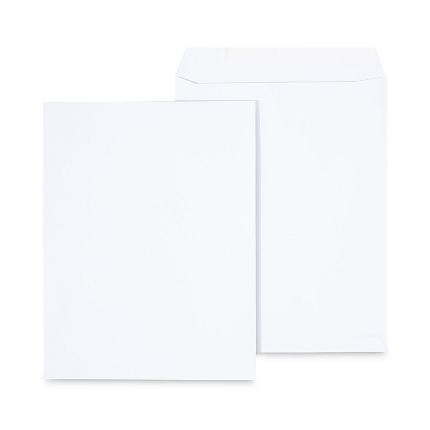 Universal Peel Seal Strip Catalog Envelope, #13 1/2, Square Flap, Self-Adhesive Closure, 10 x 13, White, 100/Box (UNV40101)
