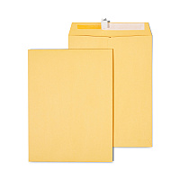 Universal Peel Seal Strip Catalog Envelope, #10 1/2, Square Flap, Self-Adhesive Closure, 9 x 12, Natural Kraft, 100/Box (UNV40102)