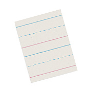 Pacon Multi-Program Picture Story Paper, 30 lb Bond Weight, 5/8" Long Rule, Two-Sided, 12 x 18, 250/Pack (ZNBZP2694)
