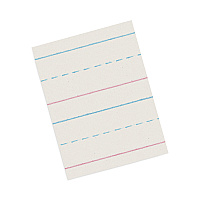 Pacon Multi-Program Picture Story Paper, 30 lb Bond Weight, 5/8" Long Rule, Two-Sided, 12 x 18, 250/Pack (ZNBZP2694)