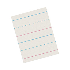 Pacon Multi-Program Picture Story Paper, 30 lb Bond Weight, 5/8" Long Rule, Two-Sided, 12 x 18, 250/Pack (ZNBZP2694)