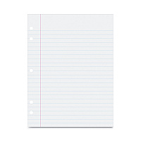 Pacon Composition Paper, 5-Hole, 8 x 10.5, Wide/Legal Rule, 500/Pack (PAC2441)