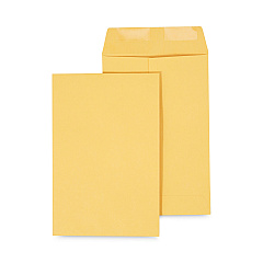 Universal Catalog Envelope, 28 lb Bond Weight Kraft, #1 3/4, Square Flap, Gummed Closure, 6.5 x 9.5, Brown Kraft, 500/Box (UNV40165)