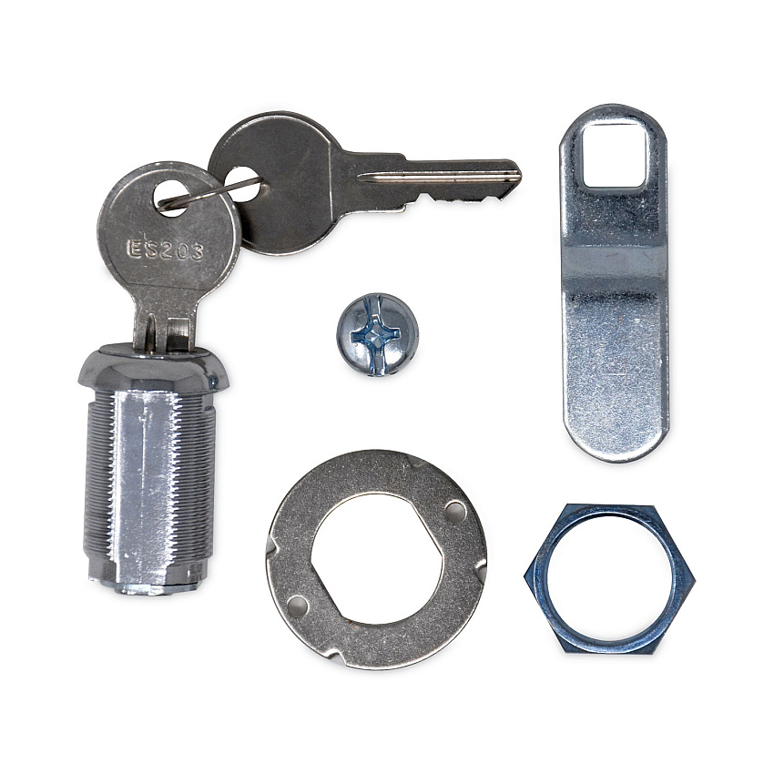 Rubbermaid Commercial Replacement Lock And Keys For Housekeeping Carts, Silver (FG6191L10000)
