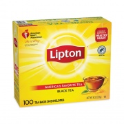 Lipton Tea Bags, Black, 100/Box (291)