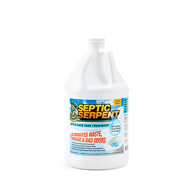 Septic Serpent Septic Tank Cleaner 128 Oz (1 Gallon), Case Of 4 (SEPTIC-128)
