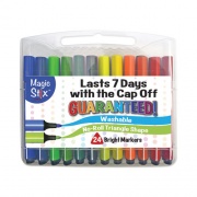 The Pencil Grip Magic Stix Markers, Medium Bullet Tip, Assorted Colors, 24/Pack (397)