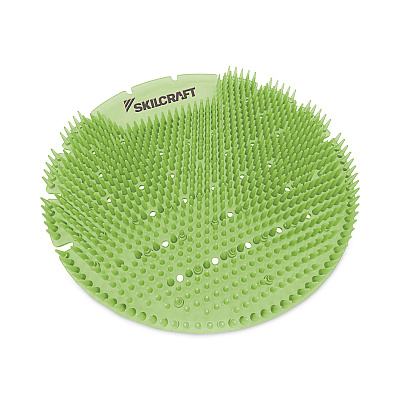 AbilityOne 6840016998446, SKILCRAFT Extended Power Urinal Screen Deodorizer, Calypso Lime, Green, 6/Carton