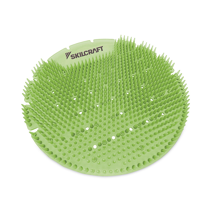 AbilityOne 6840016998446, SKILCRAFT Extended Power Urinal Screen Deodorizer, Calypso Lime, Green, 6/Carton