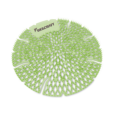 AbilityOne 6840016998438, SKILCRAFT Lasting Power Urinal Screen Deodorizer, Calypso Lime, Green, 10/Carton