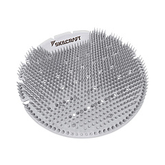 AbilityOne 6840016998449, SKILCRAFT Extended Power Urinal Screen Deodorizer, Ice, Silver, 6/Carton