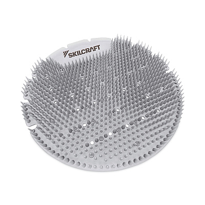 AbilityOne 6840016998449, SKILCRAFT Extended Power Urinal Screen Deodorizer, Ice, Silver, 6/Carton