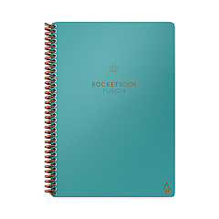 Rocketbook Fusion Smart Notebook, Seven Assorted Page Formats, Teal Cover, (21) 8.8 x 6 Sheets (RKBEVRFERCCCEFR)