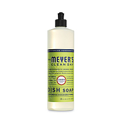 Mrs. Meyer's Dish Soap, Lemon Scent, 16 oz, Bottle, 6/Carton (SJN372575)