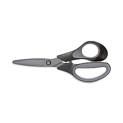 TRU RED Non-Stick Titanium-Coated Scissors, 7" Long, 2.88" Cut Length, Straight Black/Gray Handle, Gun-Metal Gray Blades (TUD24380500)