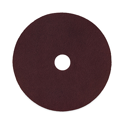 Boardwalk Deep Scrub Pads, 16" Diameter, Maroon, 10/Carton (BWKSPP16)
