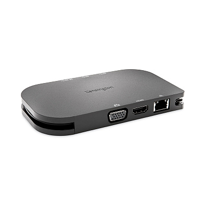 Kensington SD1610P USB-C Mini Mobile 4K Dock, Black (K38365WW)