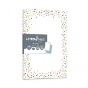 Astrodesigns Pre-Printed Paper, 28 lb Bond Weight, 8.5 x 11, Watercolor Dots, 100/Pack (91255)
