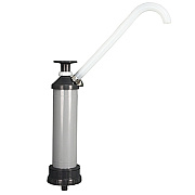 Pump Drum 8 Oz Plastic Gray, Case Of 12 (2202)