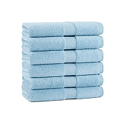 Aston & Arden Egyptian Cotton Hand Towel 16x30 Blue, Pack Of 6 (P-EGYP-1630-BLU)
