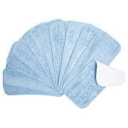 Microfiber Flat Wet Mop - 13", Blue, Pack Of 12 (PNP830013B)