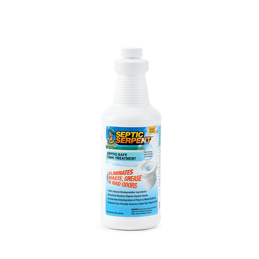 Septic Serpent Septic Tank Cleaner 32 Oz (1 Quart), Case Of 12 (SEPTIC-32)