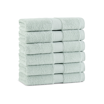 Aston & Arden Egyptian Cotton Hand Towel 16x30 Sage Green, Pack Of 6 (P-EGYP-1630-SGE)