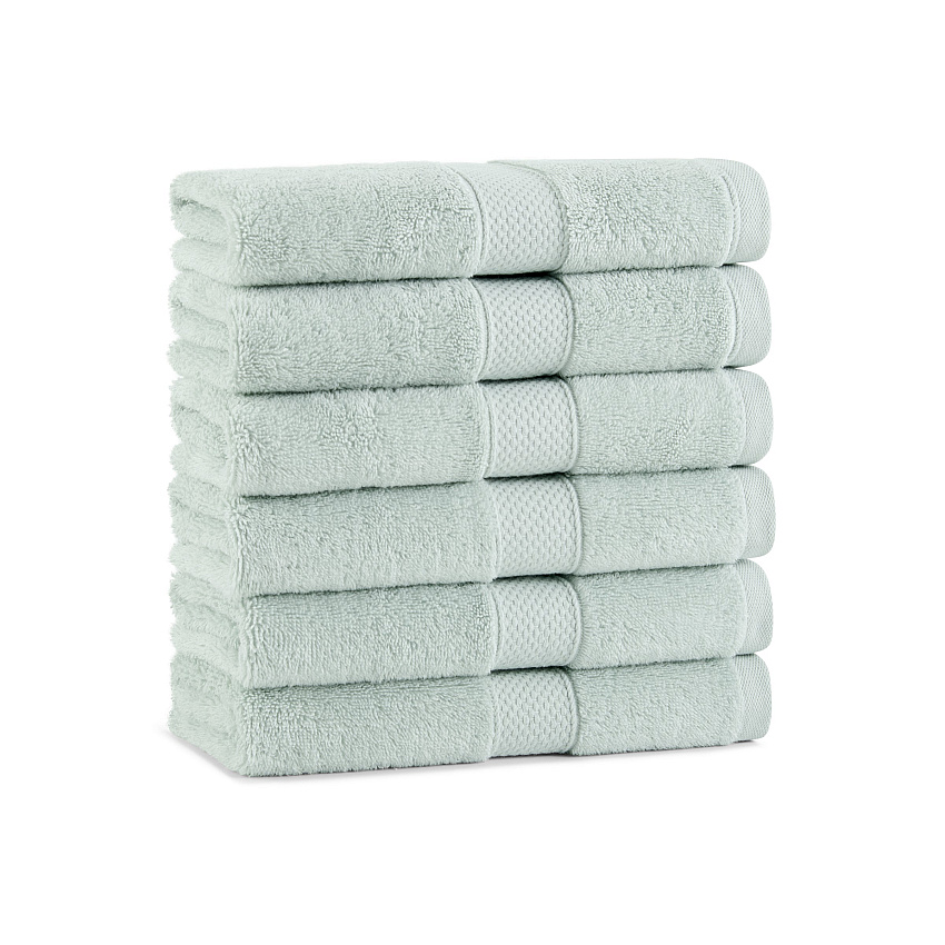Aston & Arden Egyptian Cotton Hand Towel 16x30 Sage Green, Pack Of 6 (P-EGYP-1630-SGE)