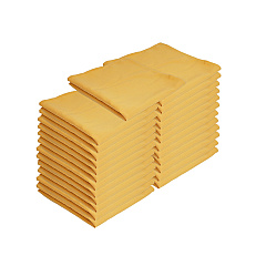 Mariposa Poly Spun Napkin 20x20 Gold, Case Of 300 (NAP-GOLD-SPUN-CS)